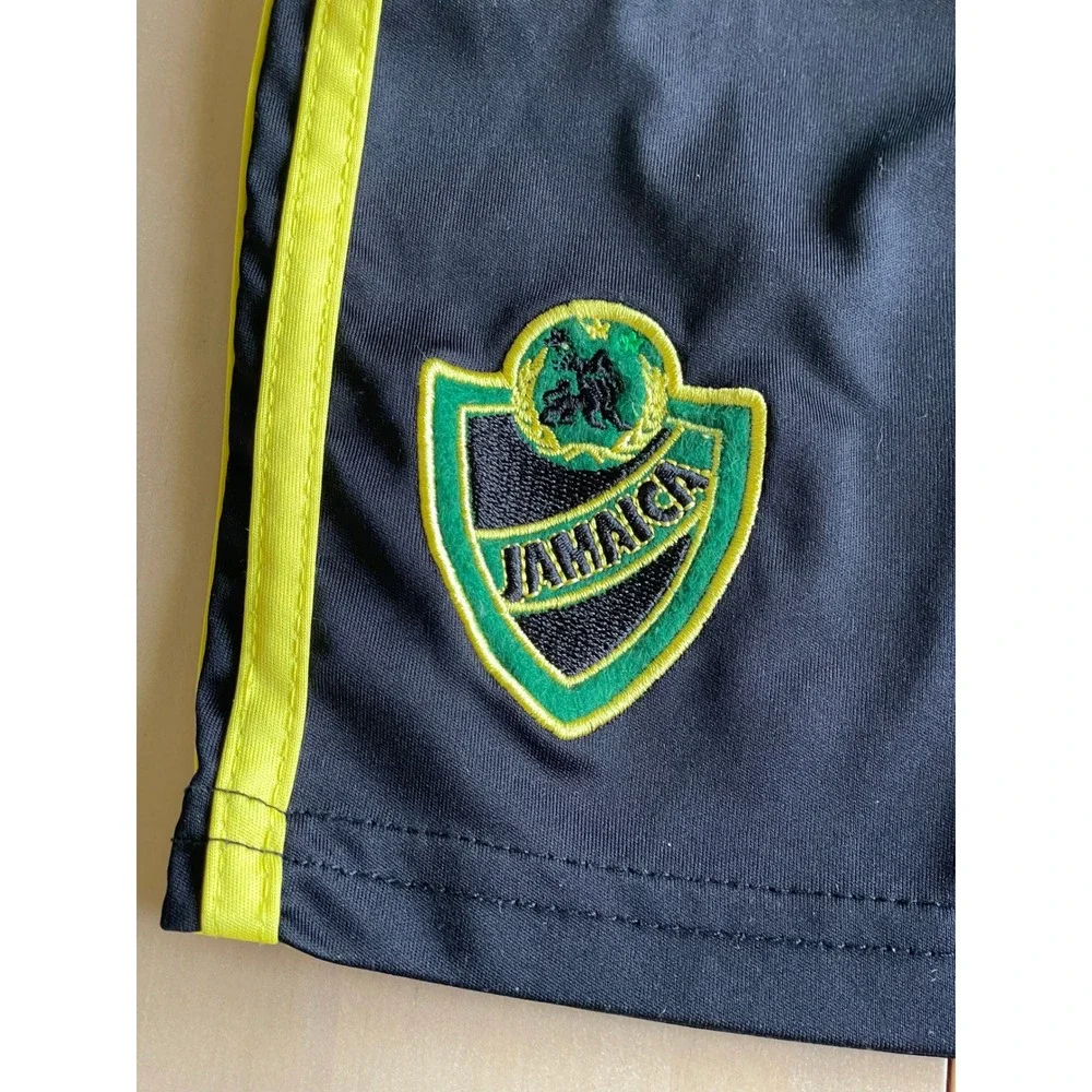 Jamaica Soccer Jersey & Shorts Set Youth Size 10-12 Black Green Yellow